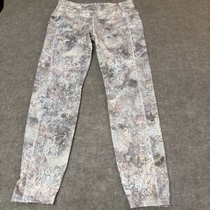 Apana Leggings Womens XL  Gold Pastel‎ Spatter Leggings Yoga Full Length